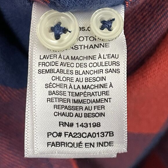 Chubbies Slumberjack Red Navy Plaid Flannel M NWT - Picture 12 of 15